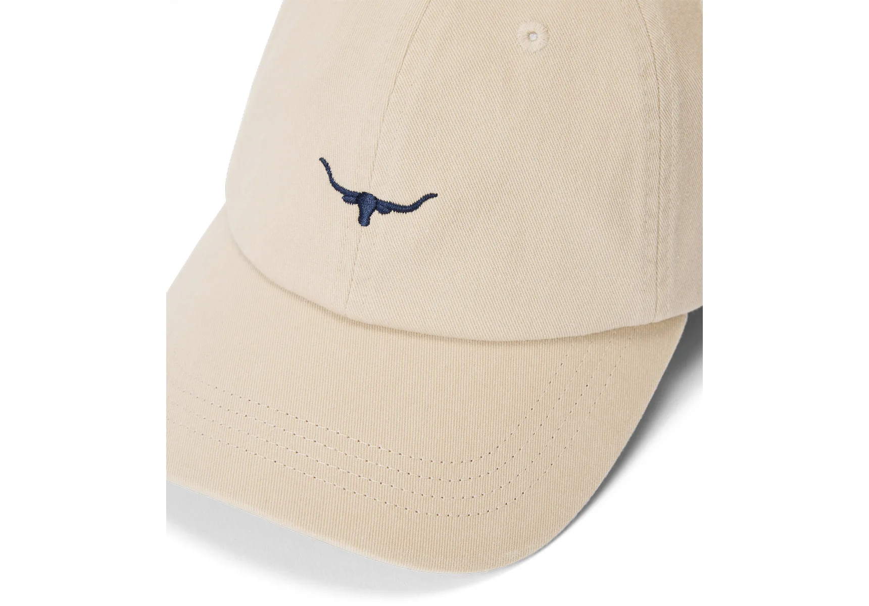 R.M. Williams Mini Longhorn Twill Cap - Ecru - Image 4