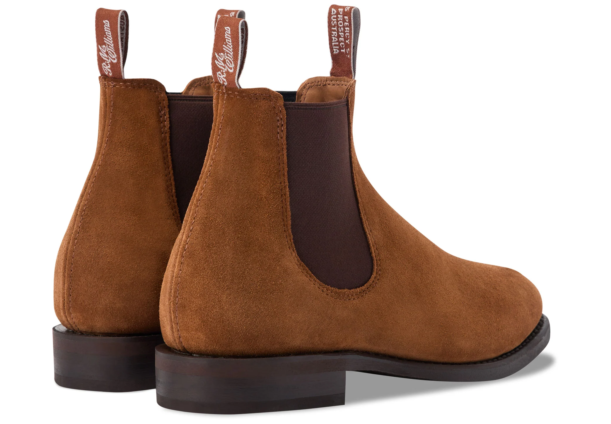 R.M. Williams Moriarty Chelsea Boot - Cognac Suede - Image 3