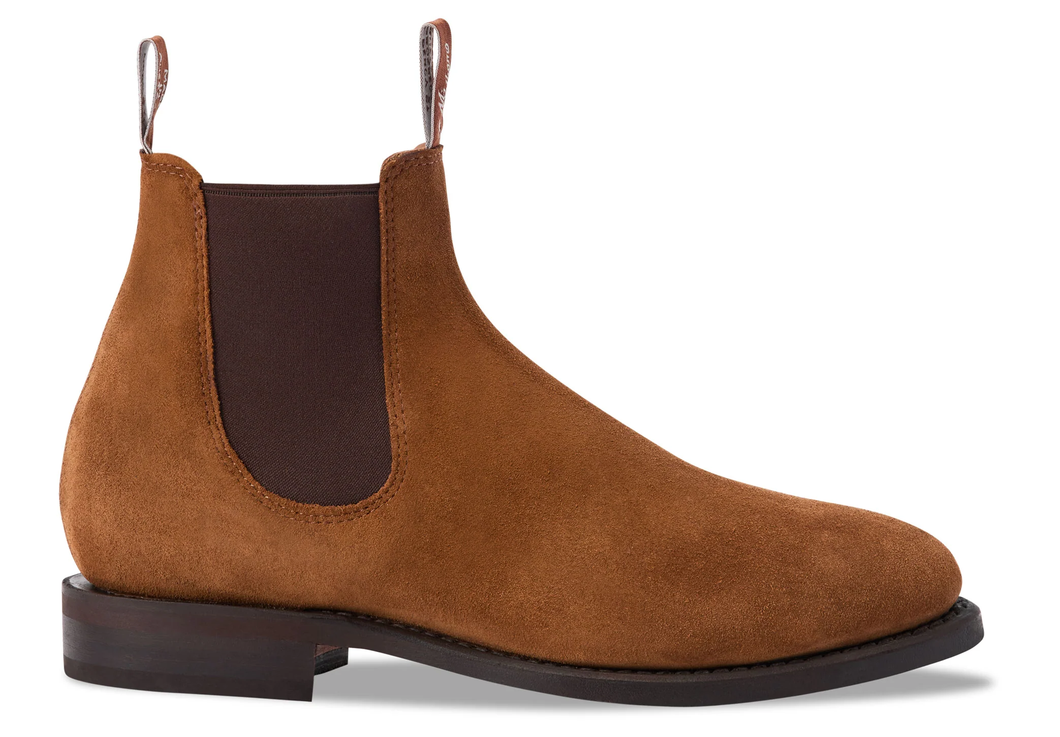 R.M. Williams Moriarty Chelsea Boot - Cognac Suede - Image 4