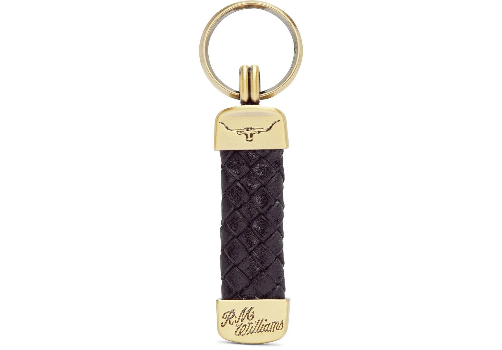 R.M. Williams Plaited Key Ring - Black - Image 3