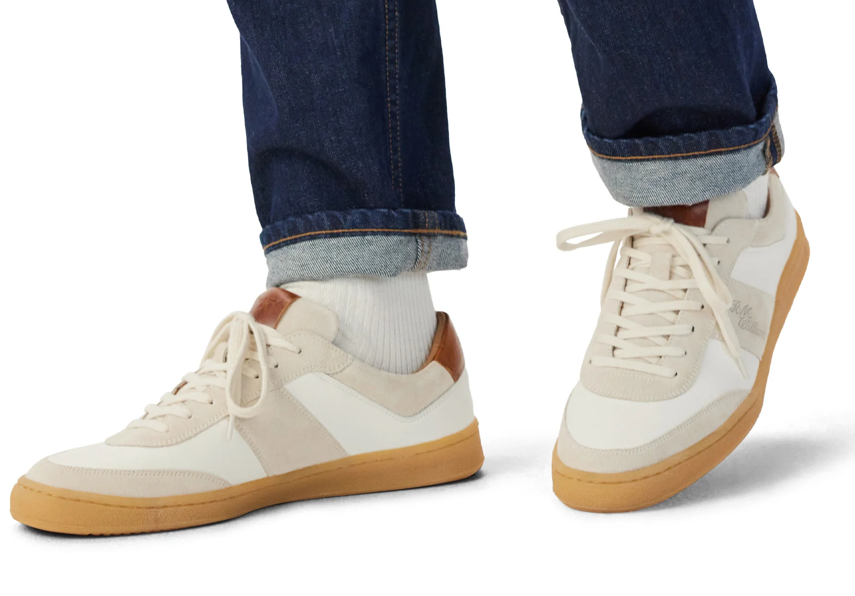 R.M. Williams Sandbar Sneaker - White/Tan - Image 5
