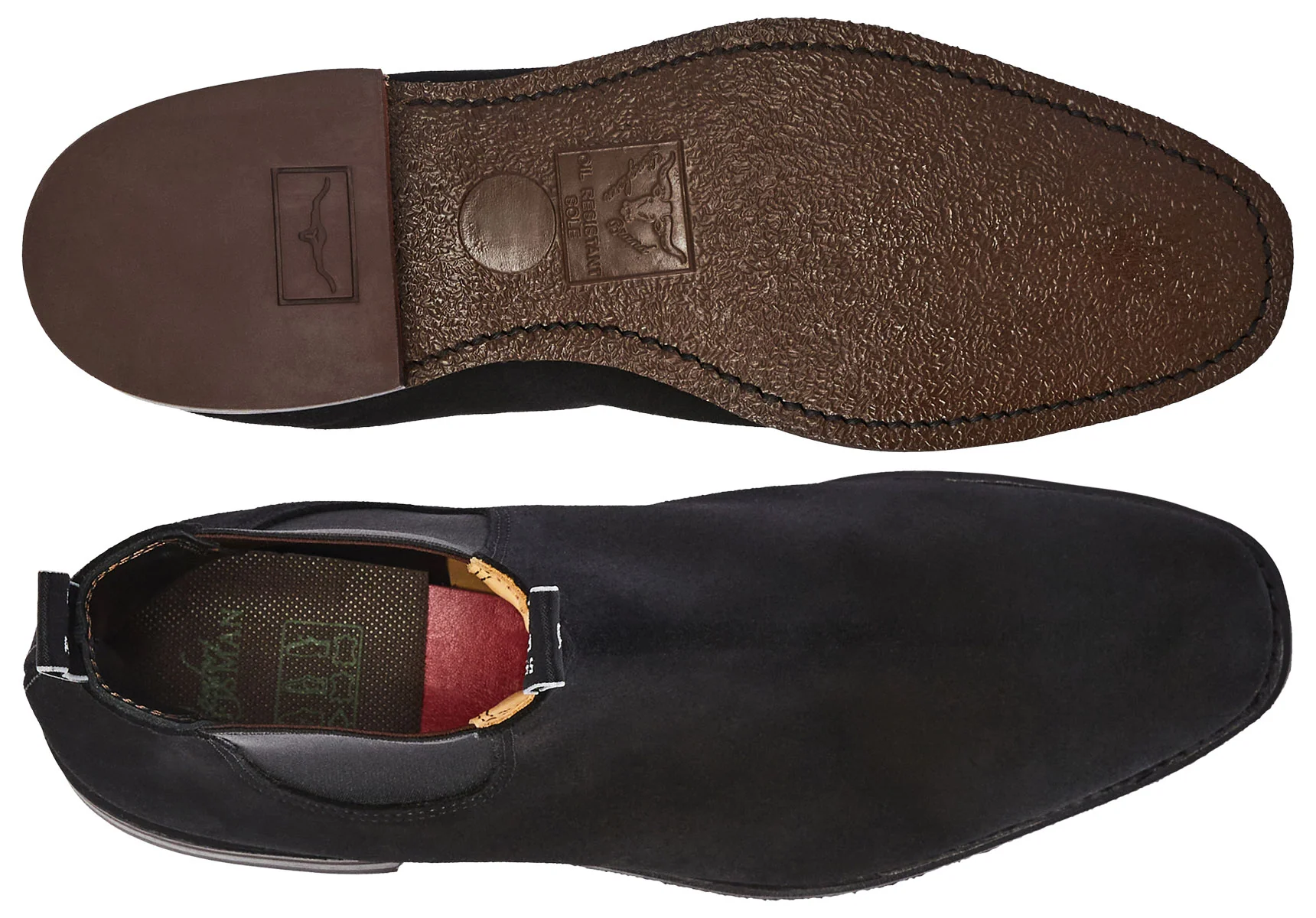 R.M. Williams Comfort Craftsman Suede Chelsea Boot - Black Suede - Image 2