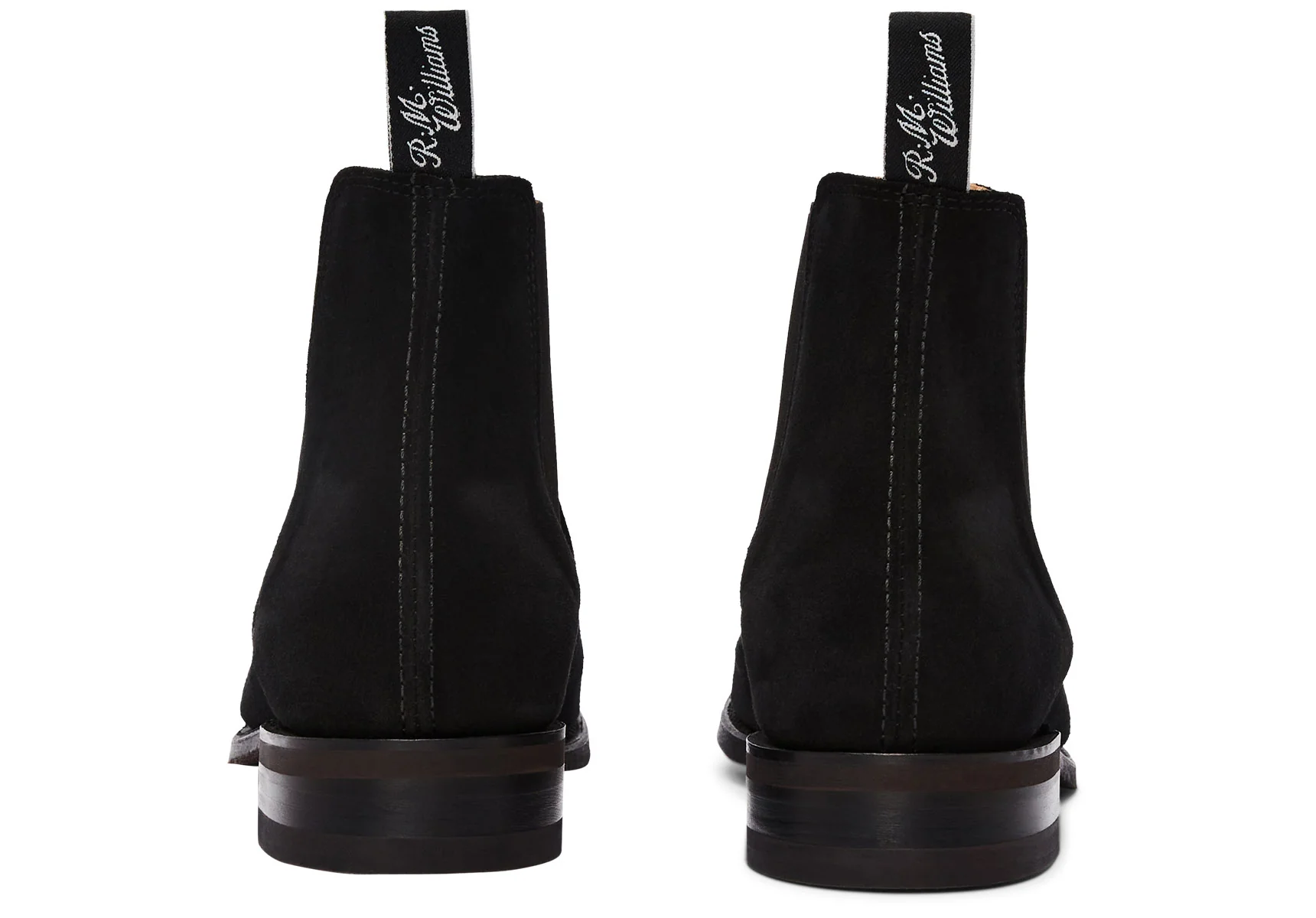 R.M. Williams Comfort Craftsman Suede Chelsea Boot - Black Suede - Image 3