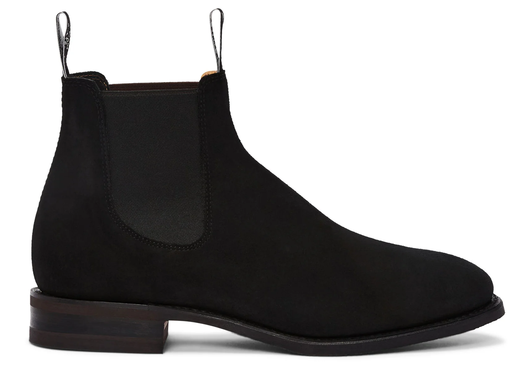 R.M. Williams Comfort Craftsman Suede Chelsea Boot - Black Suede - Image 4