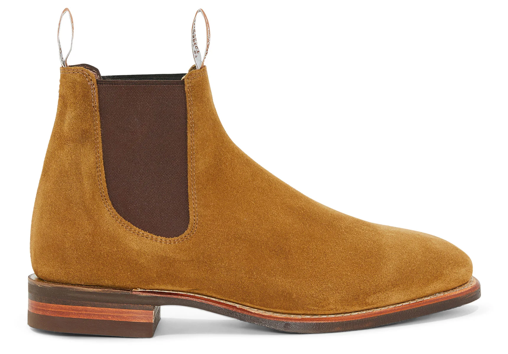 R.M. Williams Comfort Craftsman Suede Chelsea Boot - Tobacco Suede - Image 4