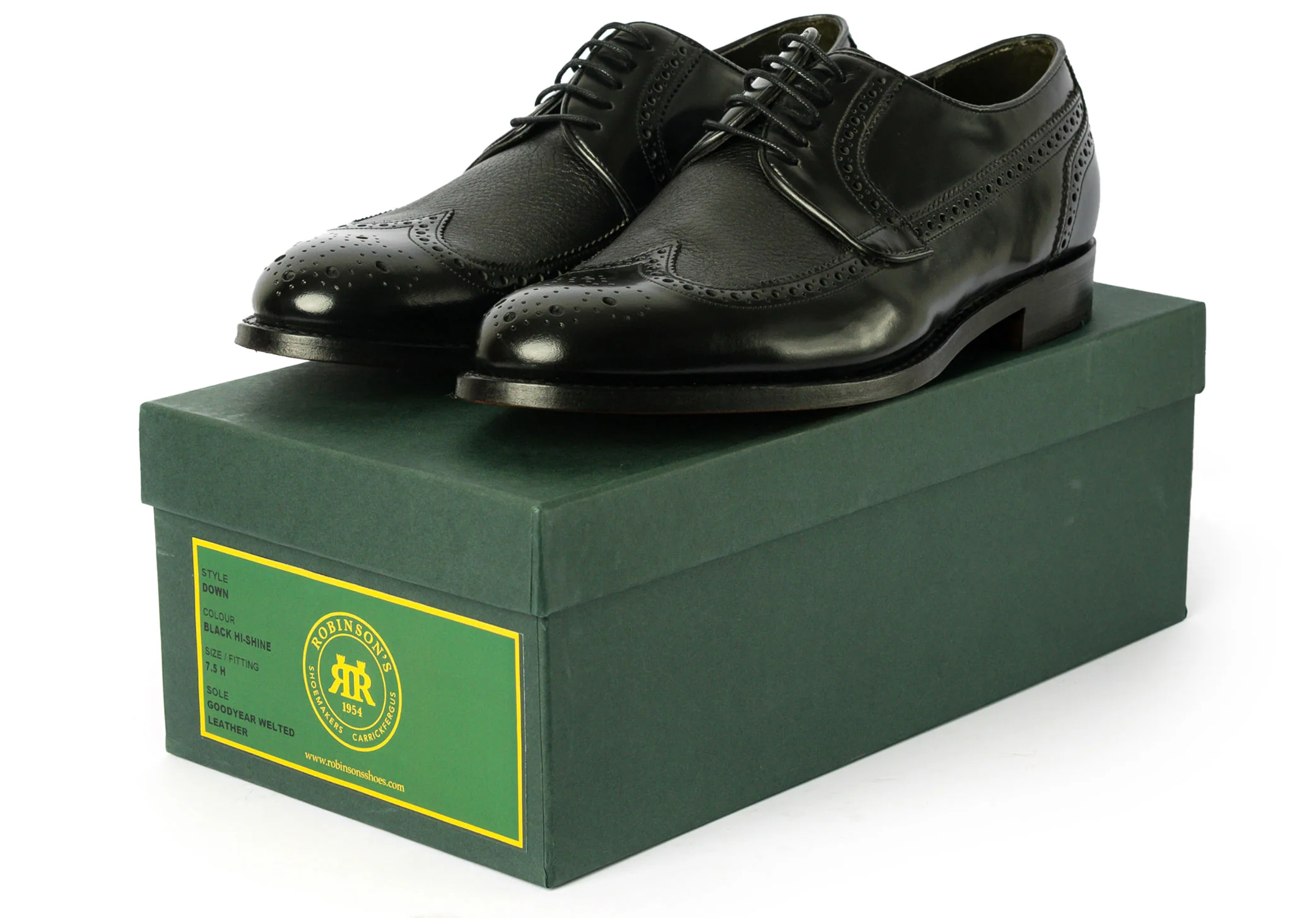 Robinson Down - Black Calf/Deerskin - Image 6