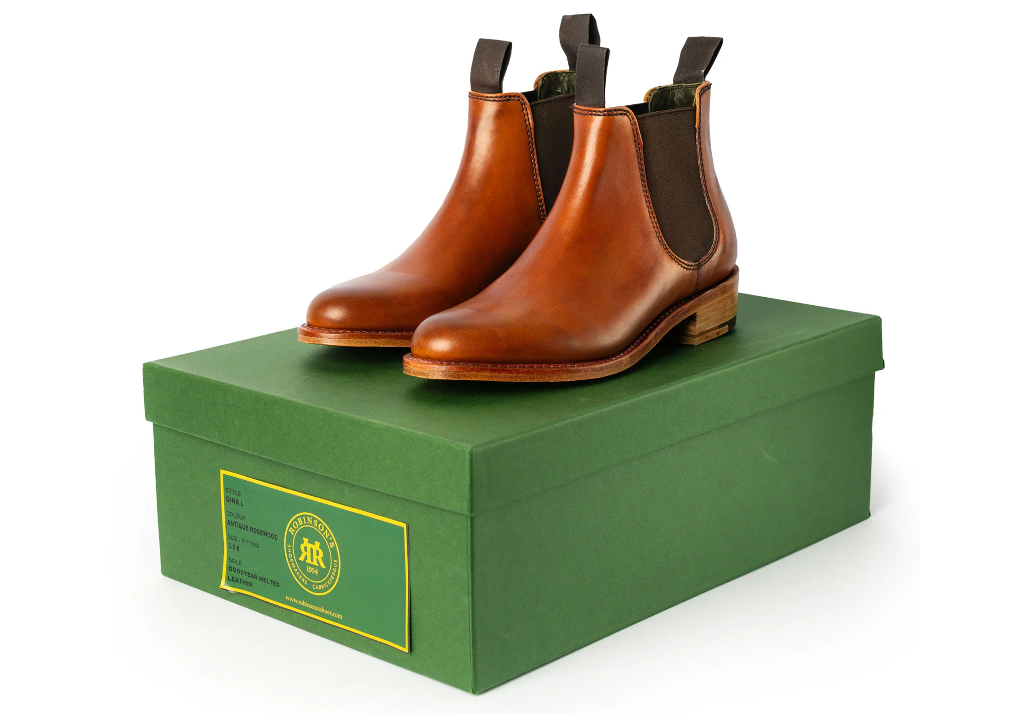 Robinson Gina Leather Sole - Antique Rosewood Calf - Image 6
