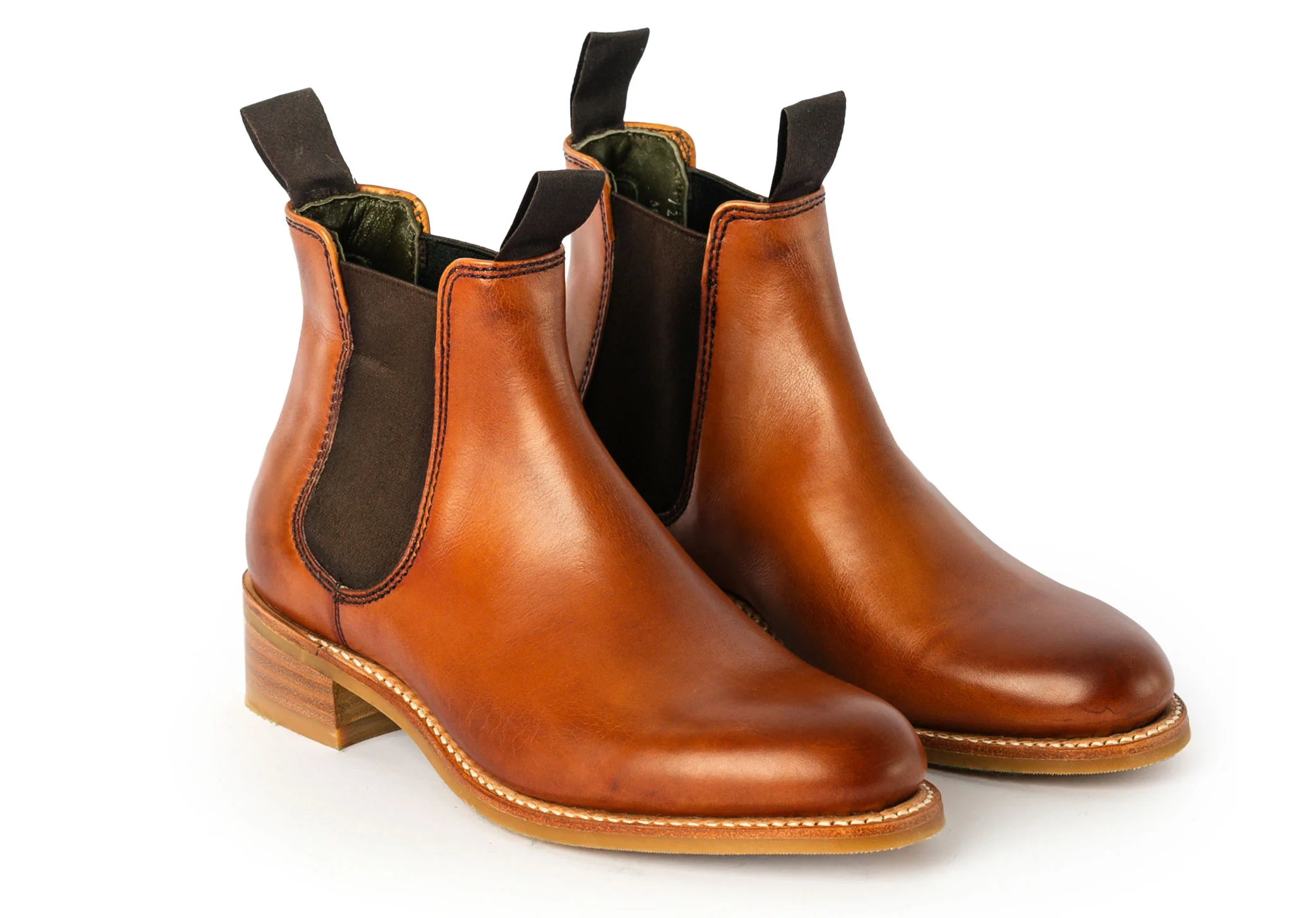 Robinson Gina Rubber Sole - Antique Rosewood Calf - Image 3