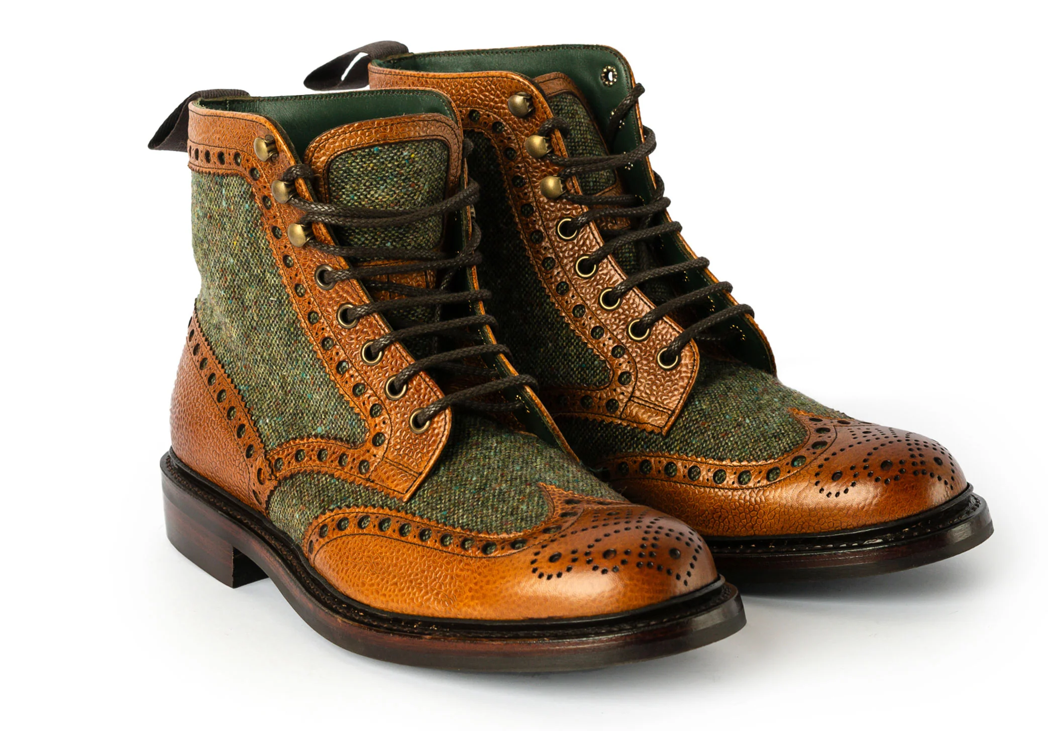 Robinson Huxley - Almond Grain/Green Tweed - Image 3