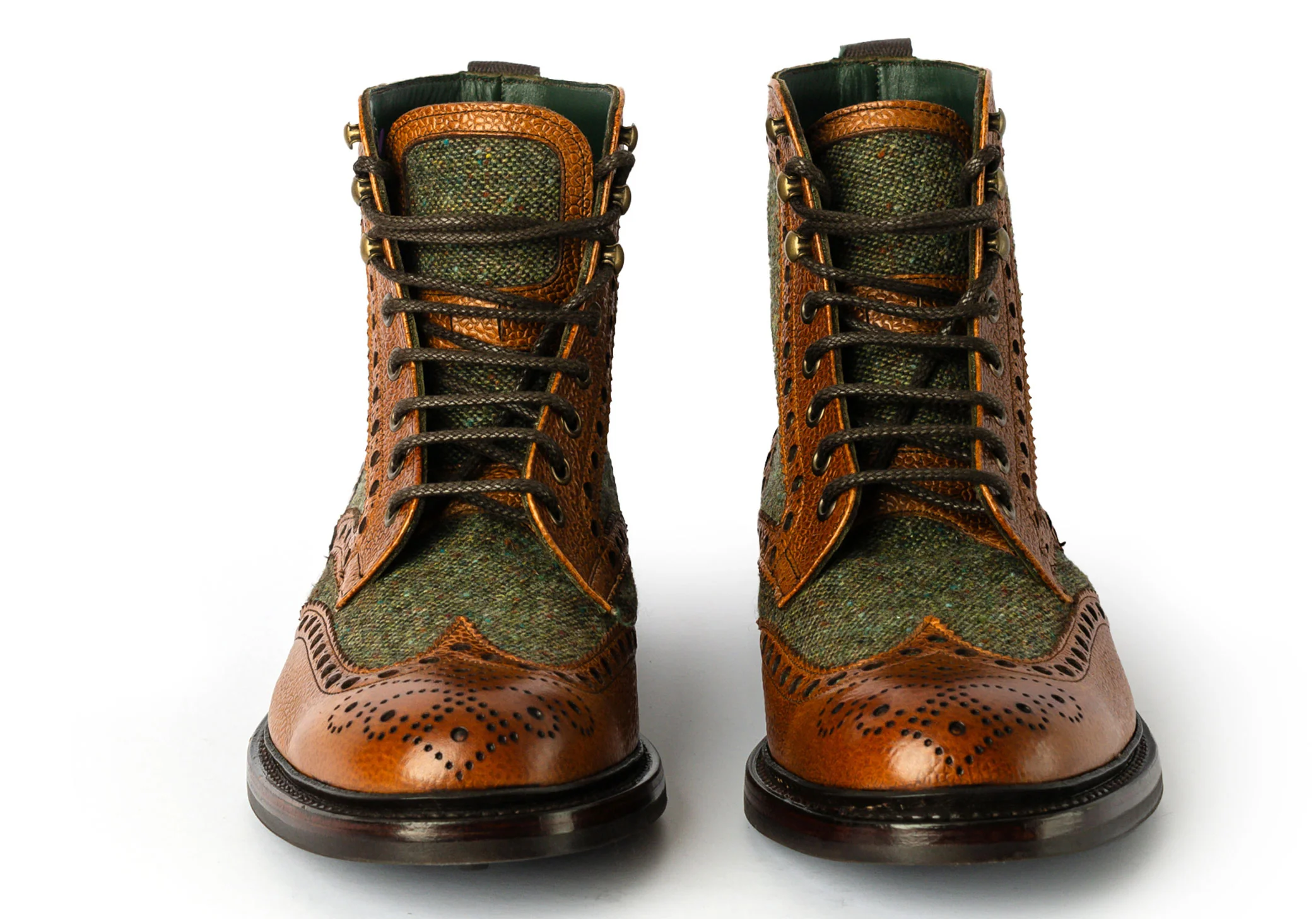 Robinson Huxley - Almond Grain/Green Tweed - Image 4