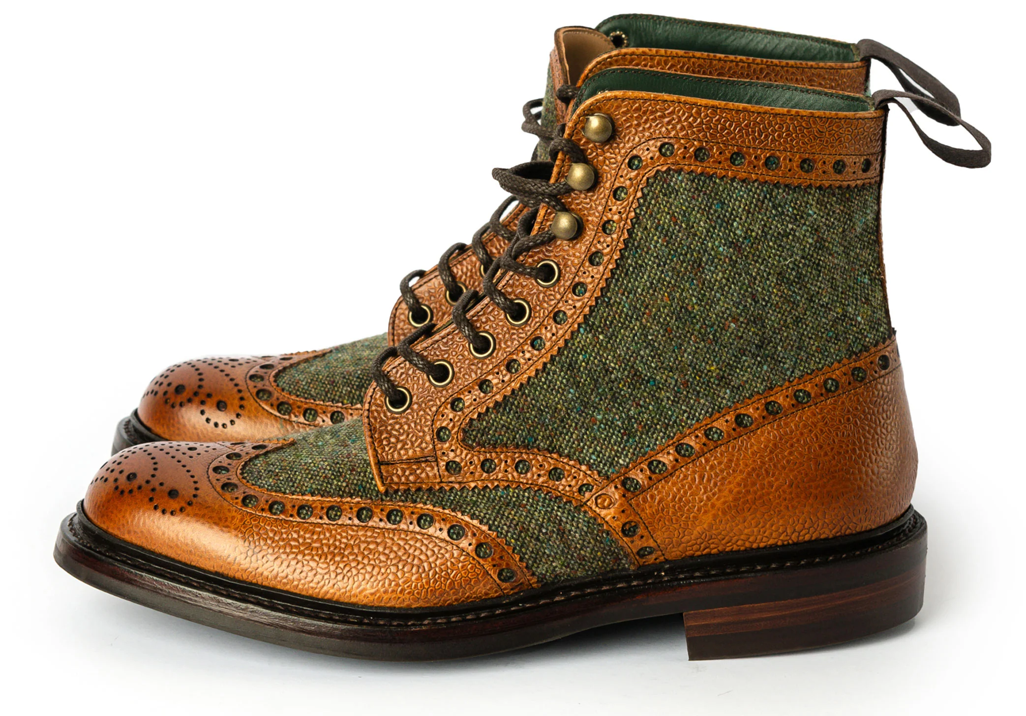 Robinson Huxley - Almond Grain/Green Tweed - Image 5