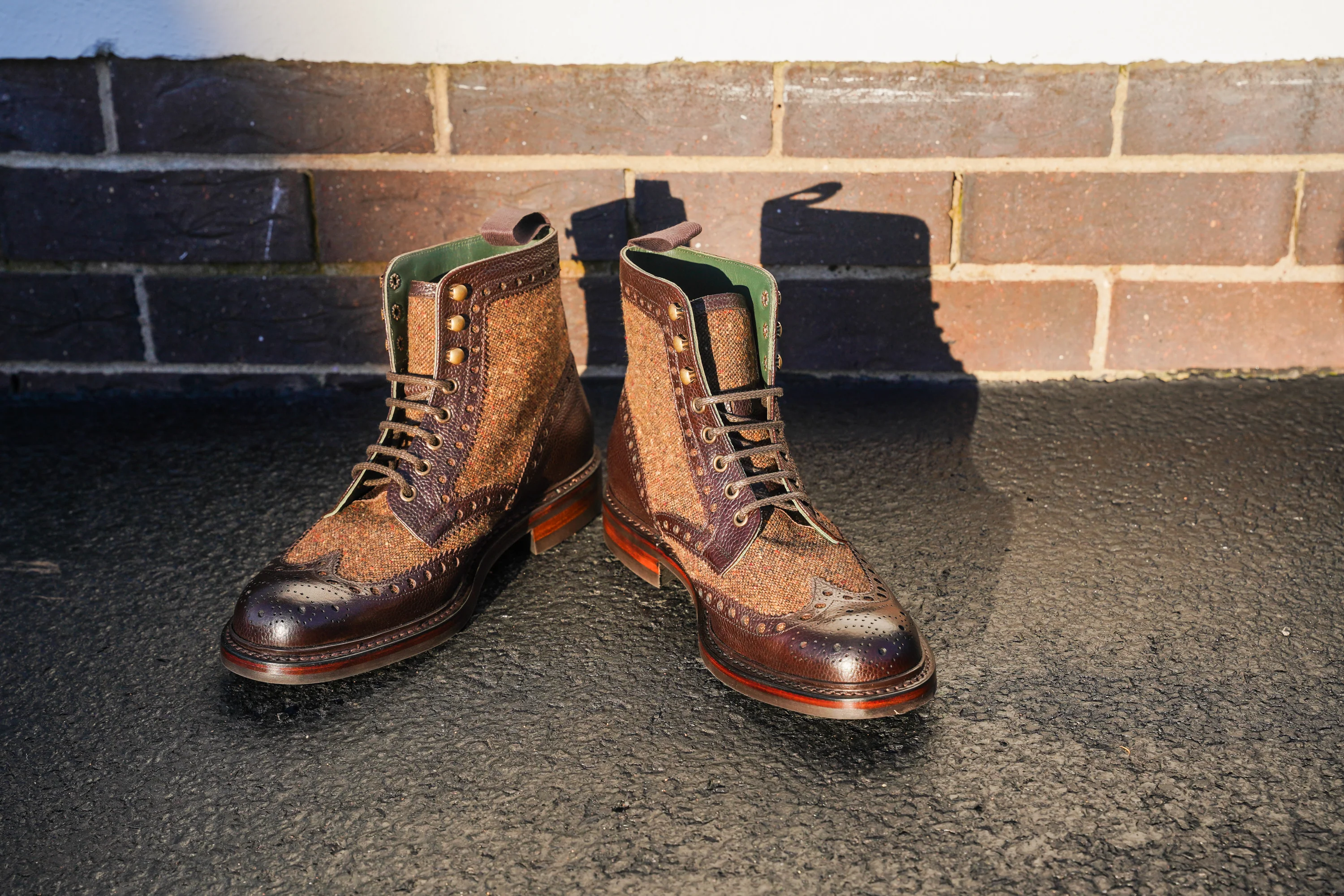 Robinson Huxley - Walnut Grain/Brown Tweed - Image 4