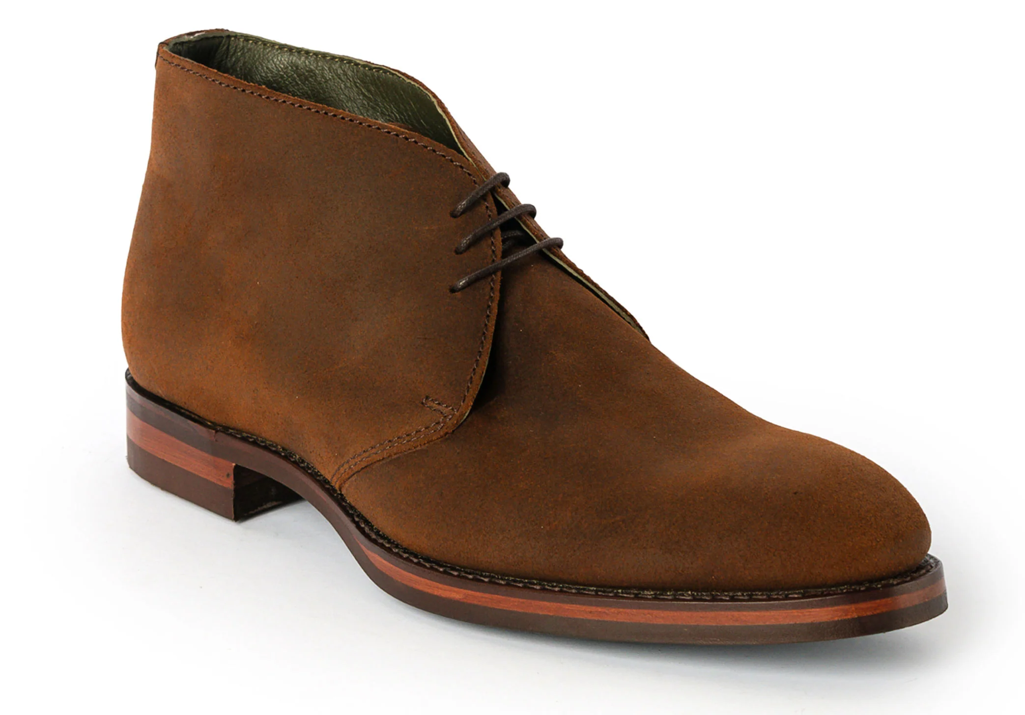 Robinson Twain - Brown Waxy Suede