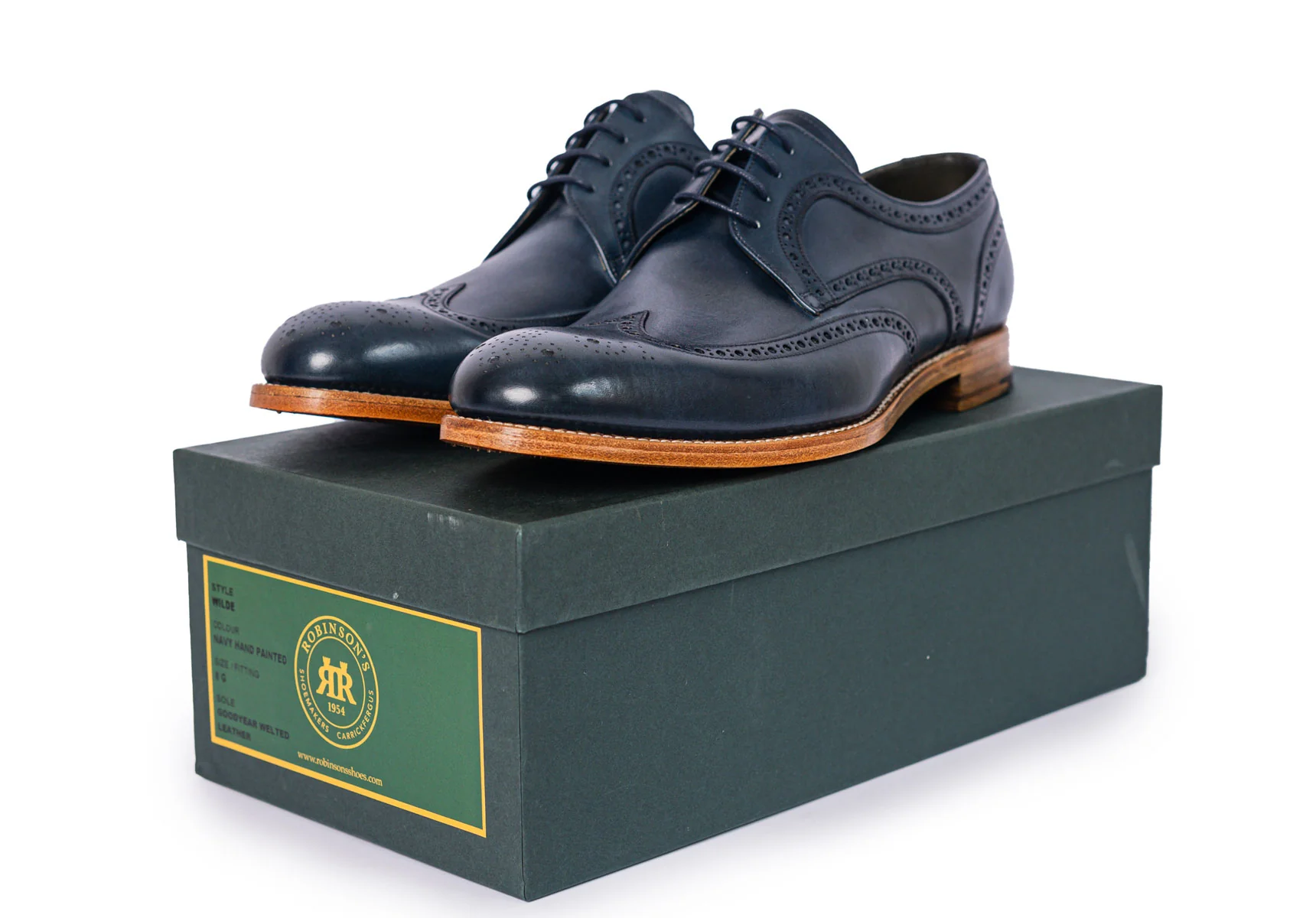 Robinson Wilde - Navy Hand Painted - Image 3