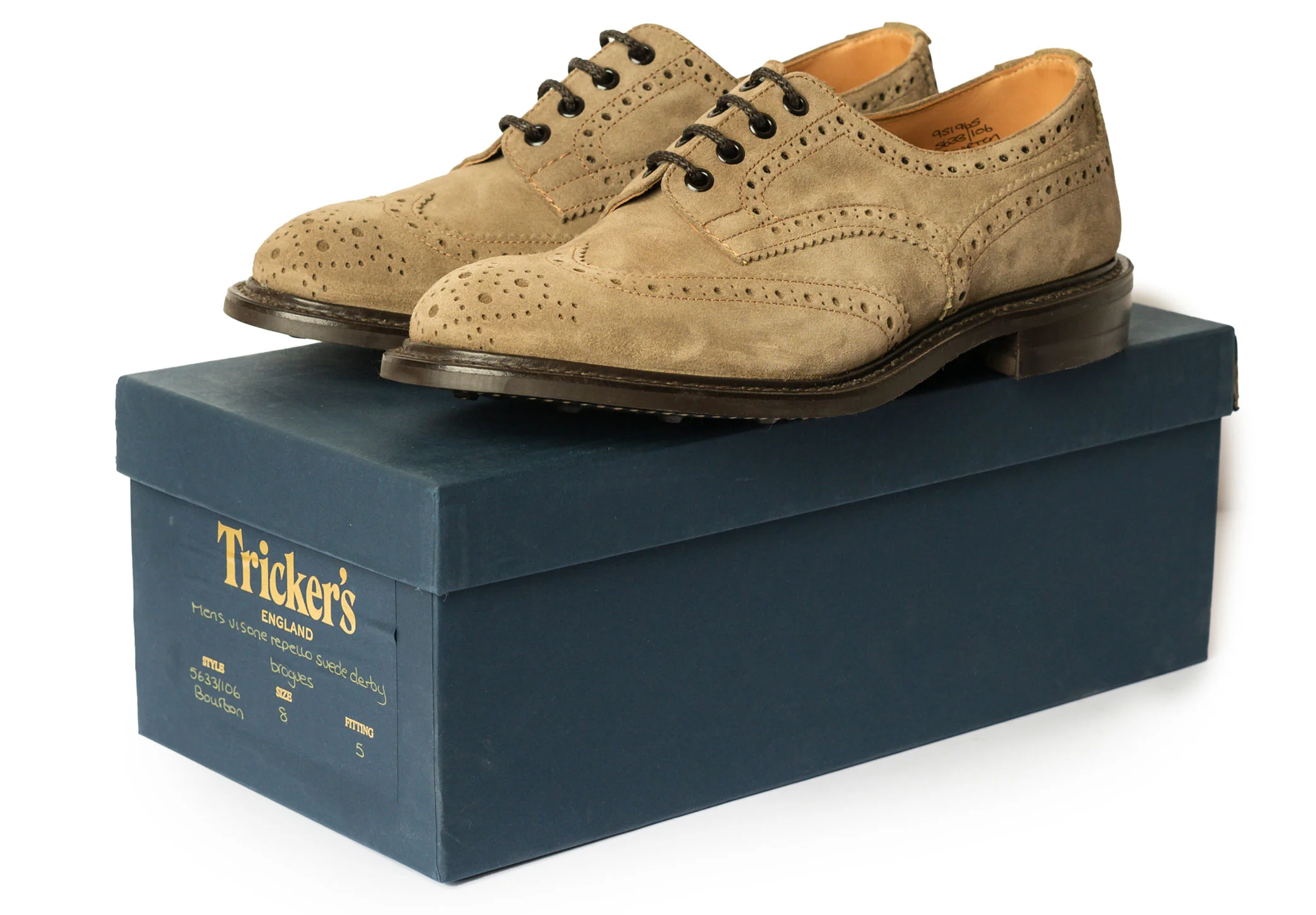 Tricker's Bourton - Visone Repello Suede - Image 6