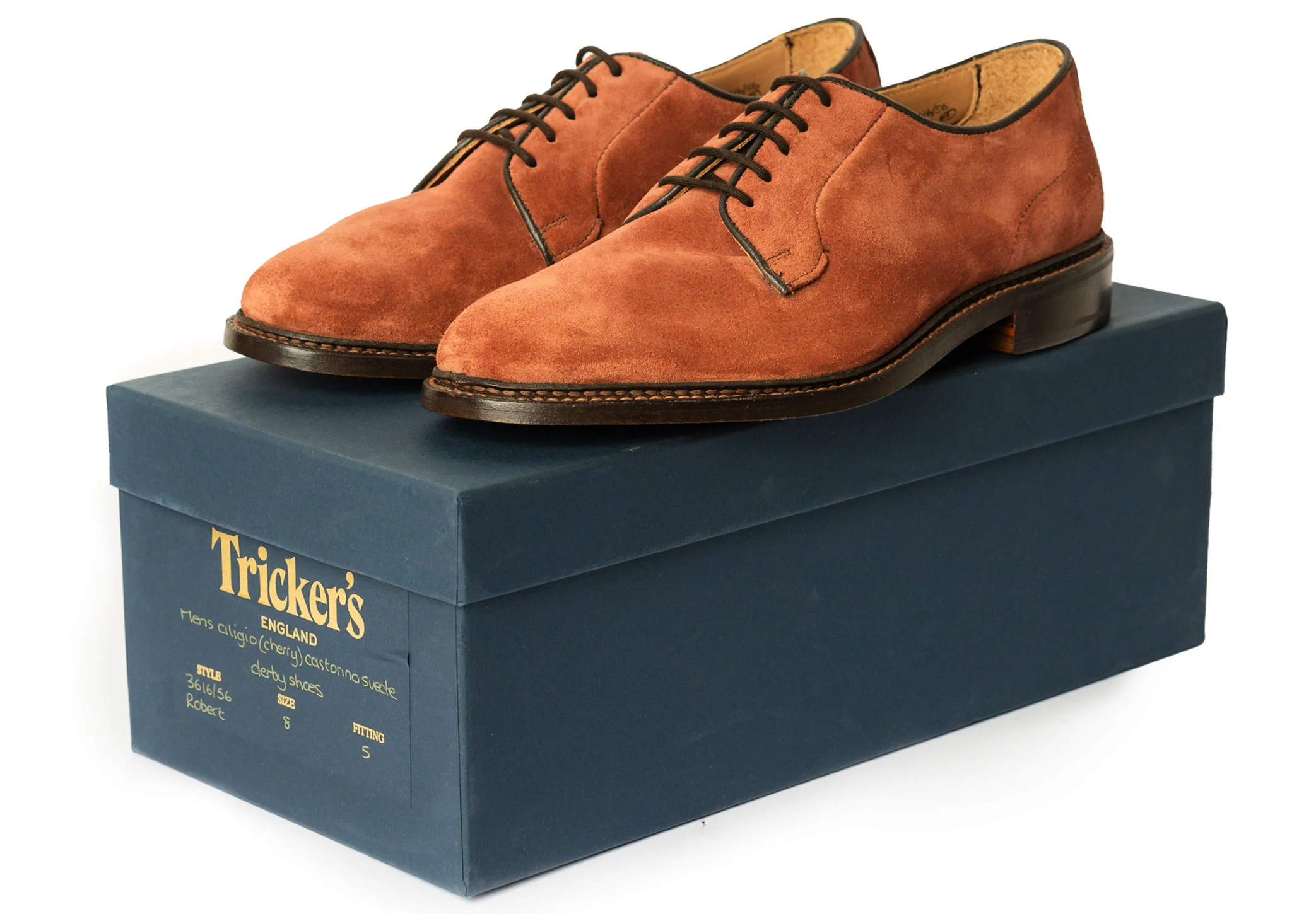 Tricker's Robert - Cherry Castorino Suede - Image 6